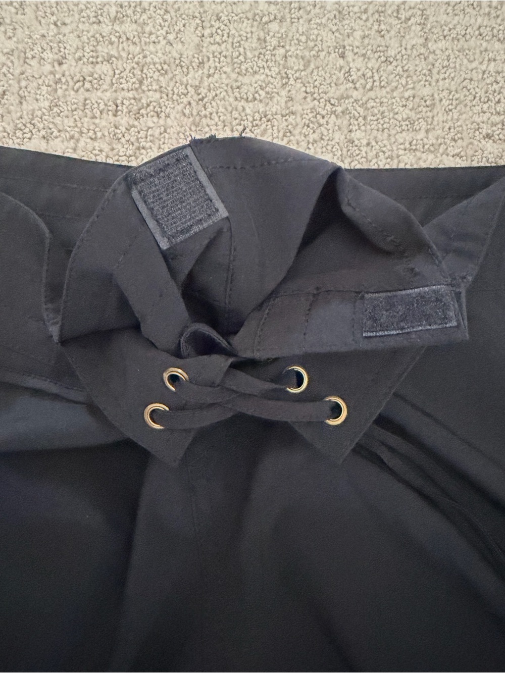 La Blanca Black Lace-Up Bermuda Swim Shorts - SIZE 10 - Picture 5 of 8